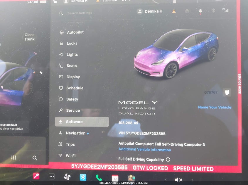 5YJYGDEE2MF203585 2021 Tesla Model y Long Range Dual Motor All-Wheel Drive black