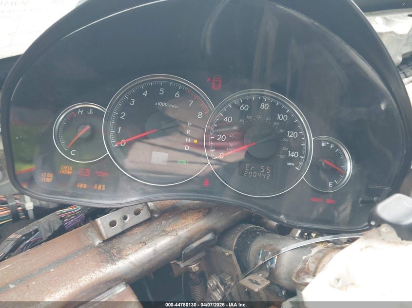 2008 Subaru Legacy 2.5I VIN: 4S3BL616387214442 Lot: 44780130