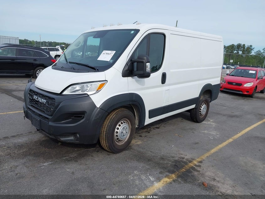 Vin: 3c6lrvng4se505921, lot: 45277905, ram promaster 1500 tradesman low roof 118 wb w/pass seat 20252
