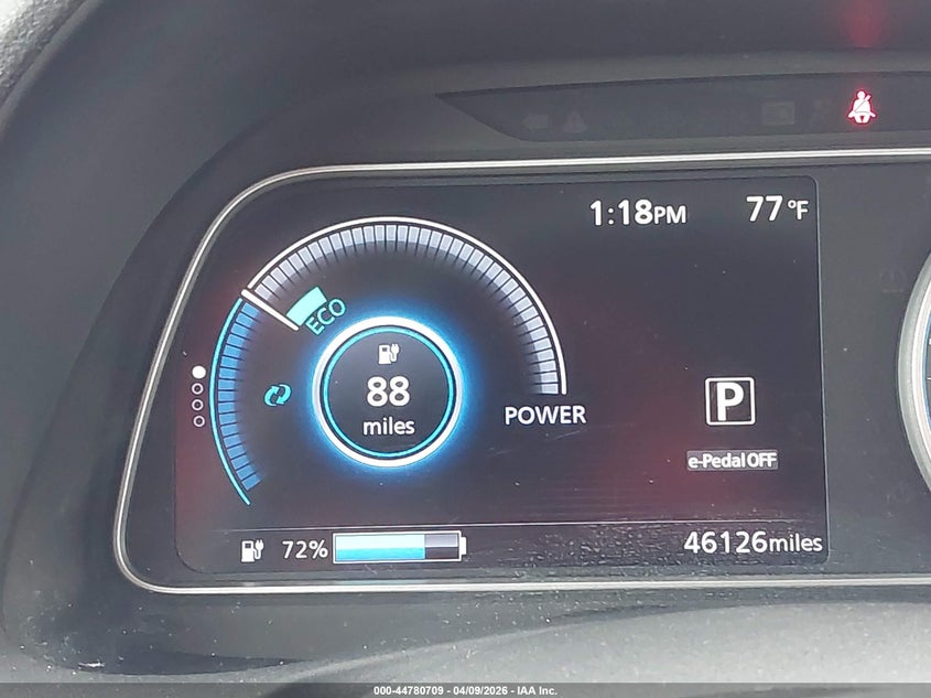 2019 Nissan Leaf Sv VIN: 1N4AZ1CP2KC312904 Lot: 44780709