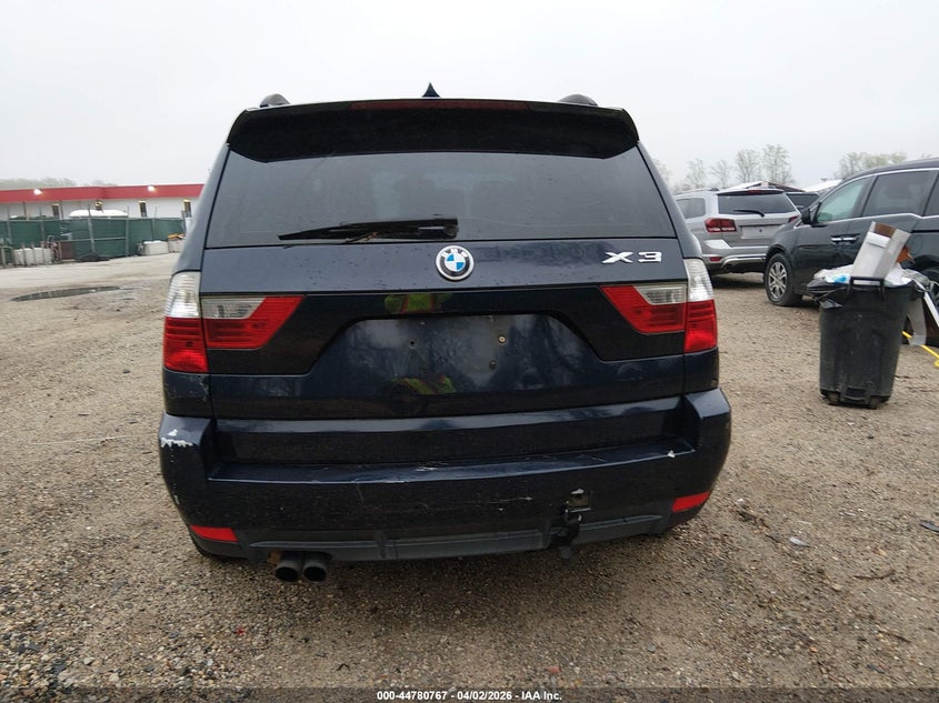 2007 BMW X3 3.0Si VIN: WBXPC93487WF08500 Lot: 44780767