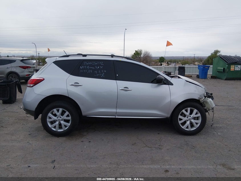 2013 Nissan Murano Sv VIN: JN8AZ1MW4DW308293 Lot: 44780805