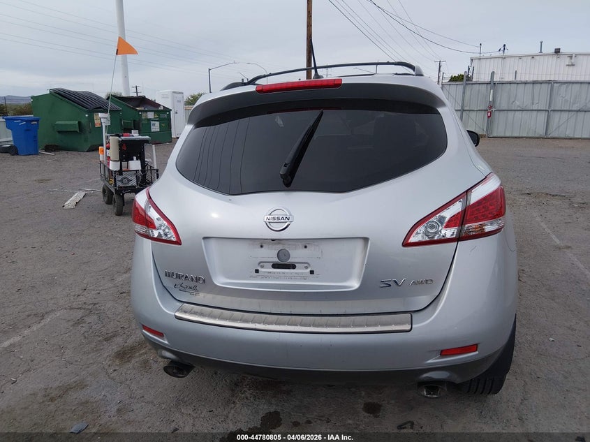 2013 Nissan Murano Sv VIN: JN8AZ1MW4DW308293 Lot: 44780805