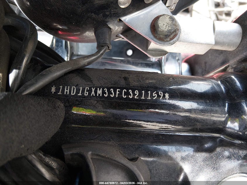 2015 Harley-Davidson Fxdb Dyna Street Bob VIN: 1HD1GXM33FC321159 Lot: 44780972