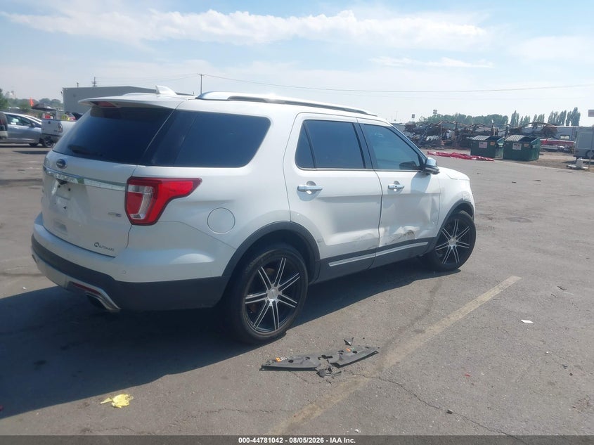 Vin: 1fm5k8ht7hgc05830, lot: 45278290, ford explorer platinum 20174