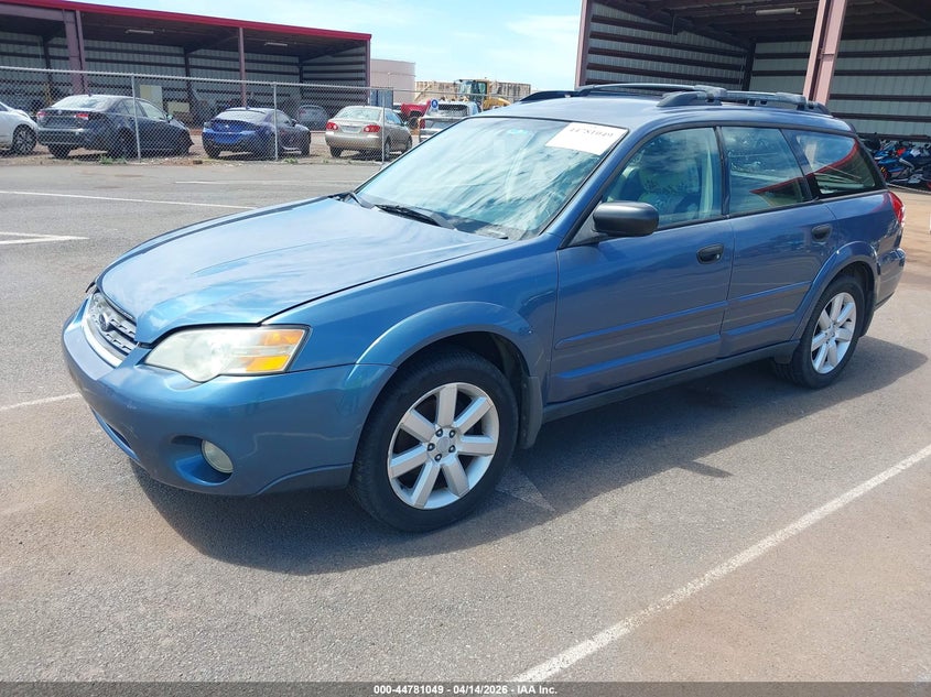 2006 SUBARU OUTBACK WAGON 2.5L H-4 VVT, 168HP