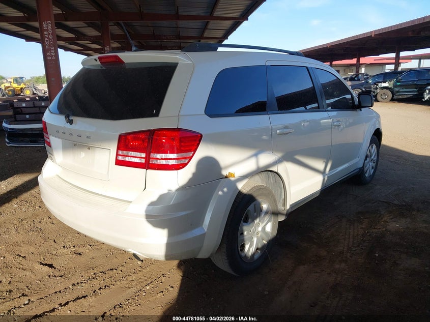 Vin: 3c4pdcab4ht707010, lot: 45278303, dodge journey se 20174