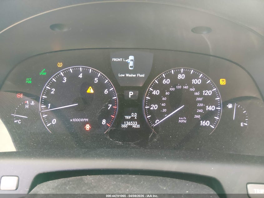 2010 Lexus Ls 460 VIN: JTHCL5EF1A5005502 Lot: 44781065