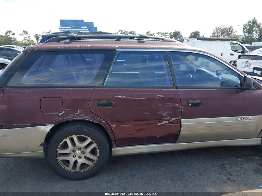 2000 Subaru Outback VIN: 4S3BH6755Y7603390 Lot: 44781092