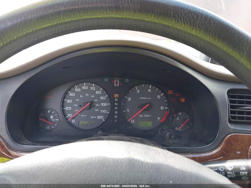 2000 Subaru Outback VIN: 4S3BH6755Y7603390 Lot: 44781092