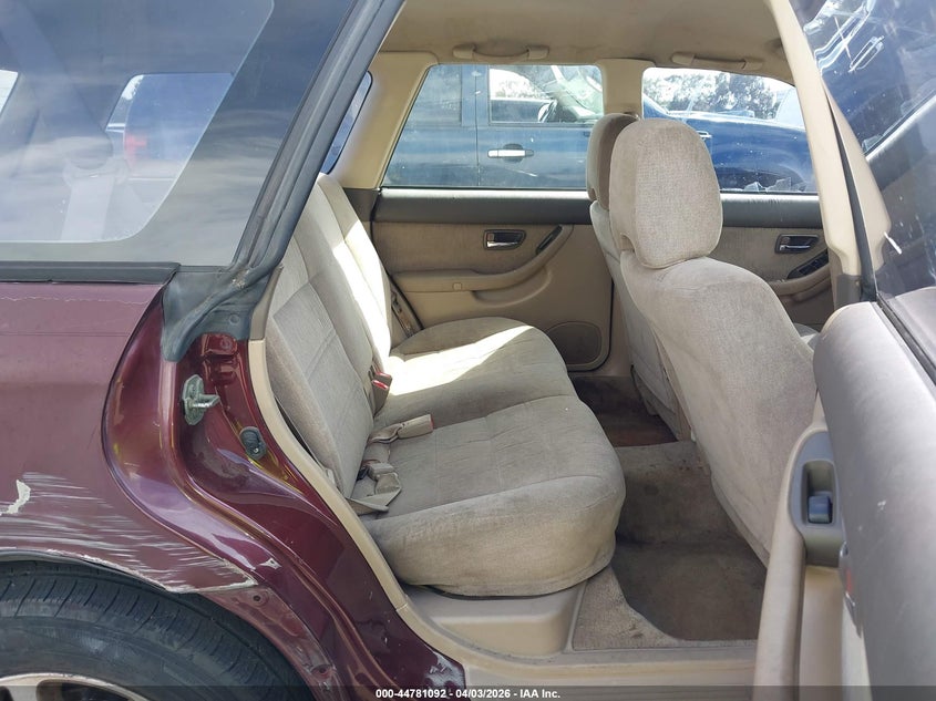 2000 Subaru Outback VIN: 4S3BH6755Y7603390 Lot: 44781092