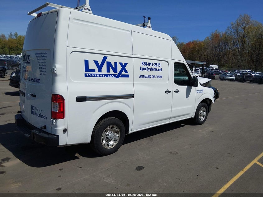 Vin: 1n6bf0ly7kn387707, lot: 45278962, nissan nv cargo nv2500 hd s v6/sl v6/sv v6 20194