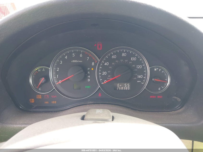 2008 Subaru Outback VIN: 4S4BP60CX87362336 Lot: 44781851