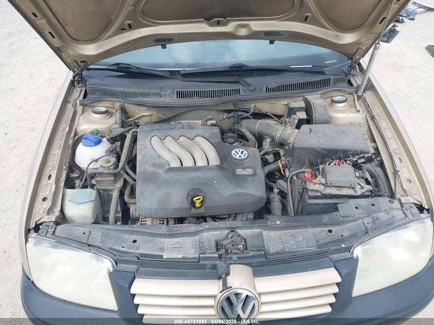 2001 Volkswagen Jetta Gls VIN: WVWSK61J21W629772 Lot: 44781993
