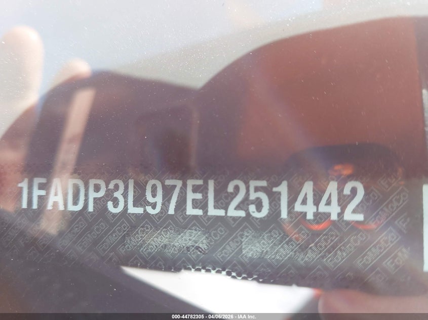 2014 Ford Focus St VIN: 1FADP3L97EL251442 Lot: 44782305
