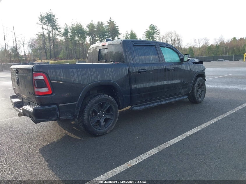 2022 Ram 1500 5.7 Ram Laramie 4X4 5'7 Box black Lot 111044782621 Vin 1C6SRFJT1NN401407