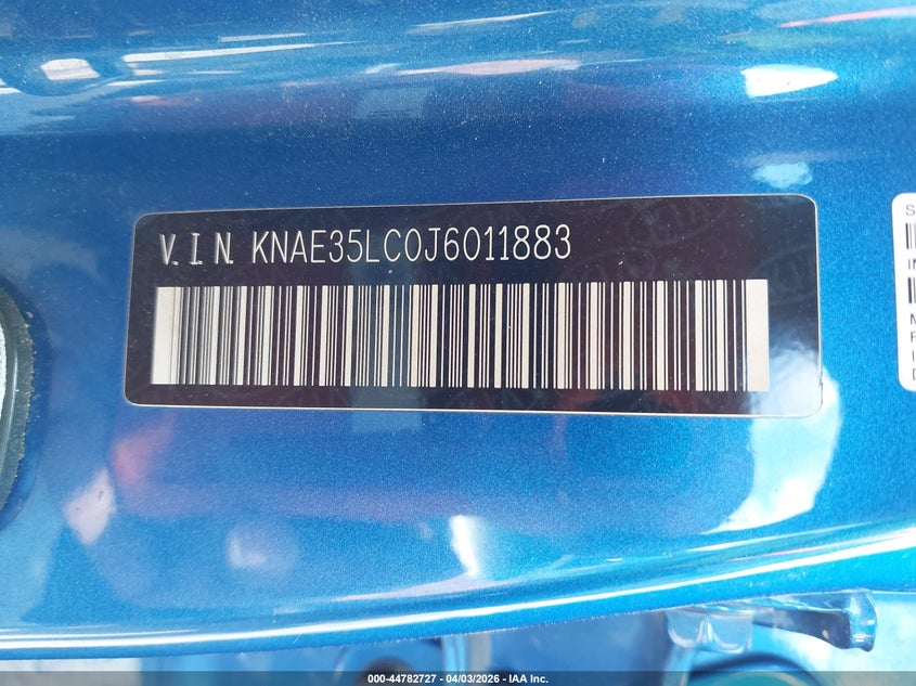 2018 Kia Stinger Gt VIN: KNAE35LC0J6011883 Lot: 44782727