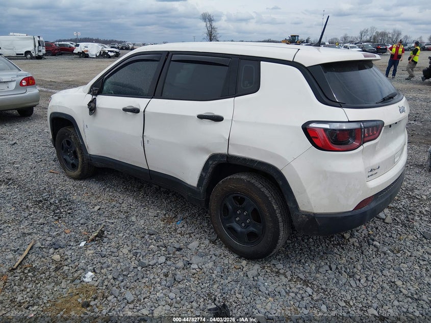 Vin: 3c4njdab1ht646415, lot: 45280032, jeep new compass sport 4x4 20173