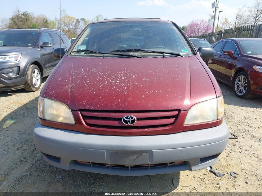 2002 Toyota Sienna Le VIN: 4T3ZF13C12U441748 Lot: 44782782