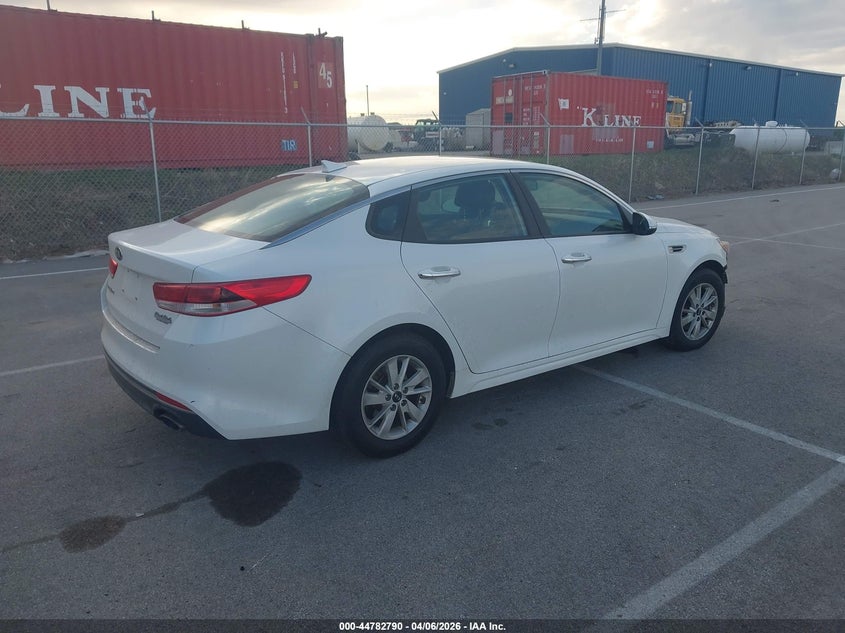 Vin: 5xxgt4l3xjg184673, lot: 45280048, kia optima lx 20184