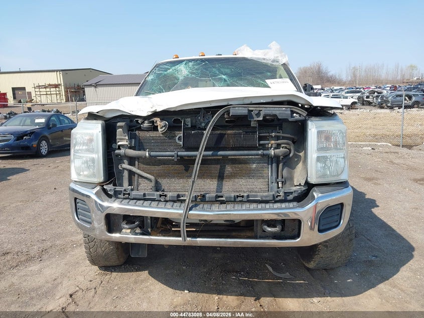 2012 Ford 6.7 F-250 Xlt white Lot 111044783008 Vin 1FT7W2BT7CEA11004