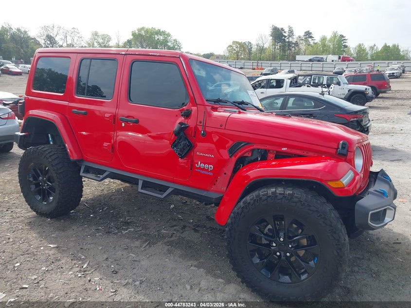 2022 Jeep Wrangler 4Xe Unlimited Sahara 4X4 VIN: 1C4JJXP66NW214077 Lot: 44783243