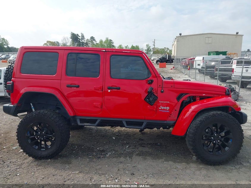 2022 Jeep Wrangler 4Xe Unlimited Sahara 4X4 VIN: 1C4JJXP66NW214077 Lot: 44783243