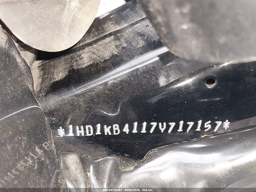 2007 Harley-Davidson Flhx VIN: 1HD1KB4117Y717157 Lot: 44783367