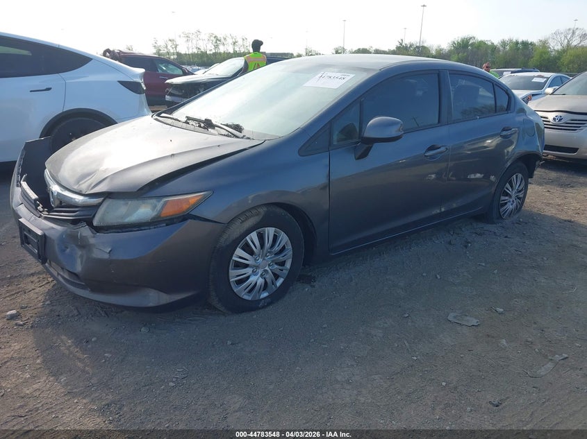 19XFB2F55CE089336 2012 Honda Civic 1.8 Lx grey
