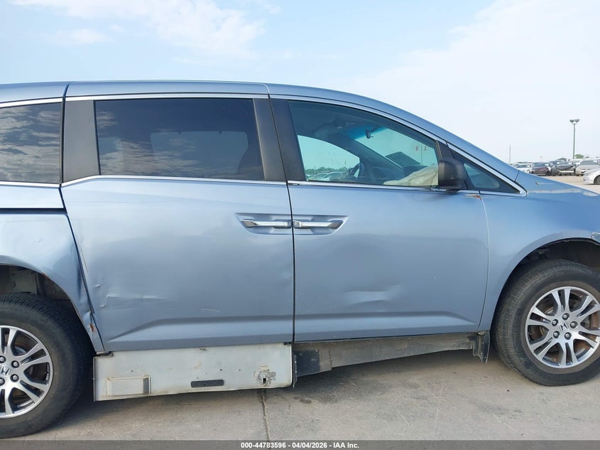 2012 Honda Odyssey 3.5 Ex blue Lot 111044783596 Vin 5FNRL5H49CB034883
