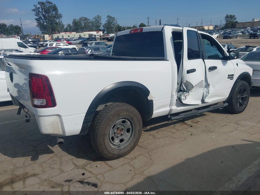 Vin: 1c6rr7gg8ms547186, lot: 45281258, ram 1500 classic warlock  4x4 6'4 box 20214