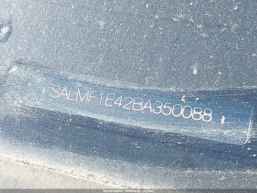 2011 Land Rover Range Rover Supercharged VIN: SALMF1E42BA350088 Lot: 44784004