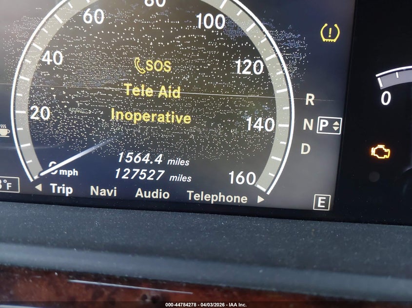 2012 Mercedes-Benz S 550 VIN: WDDNG7DB3CA444225 Lot: 44784278