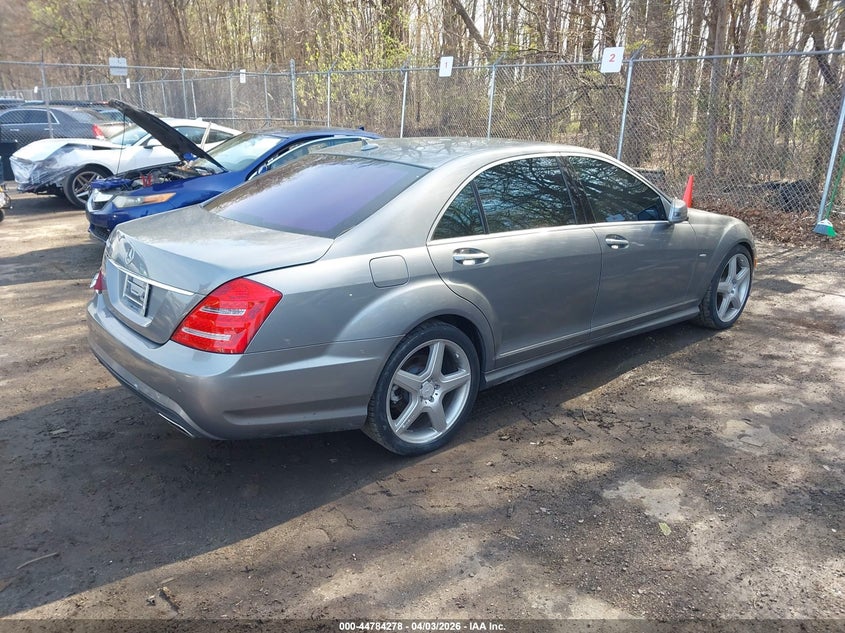 2012 Mercedes-Benz S 550 VIN: WDDNG7DB3CA444225 Lot: 44784278