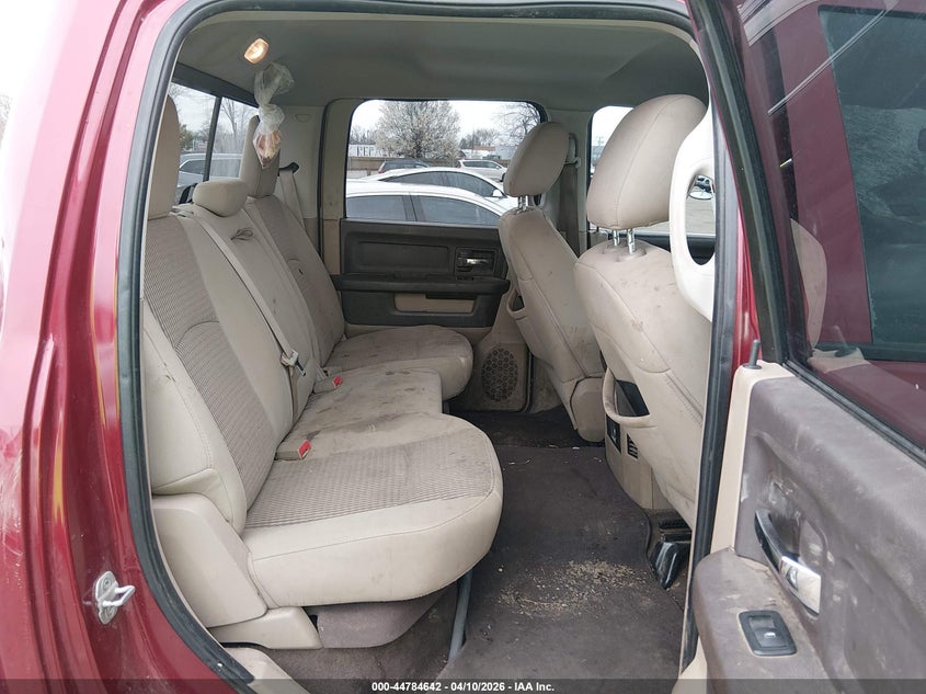 2012 Ram 1500 5.7 Ram Slt red Lot 111044784642 Vin 1C6RD6LT1CS281794