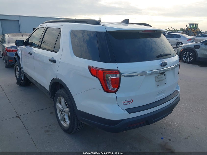 2019 Ford Explorer 3.5 White Lot 111044785054 Vin 1FM5K7B86KGA15801