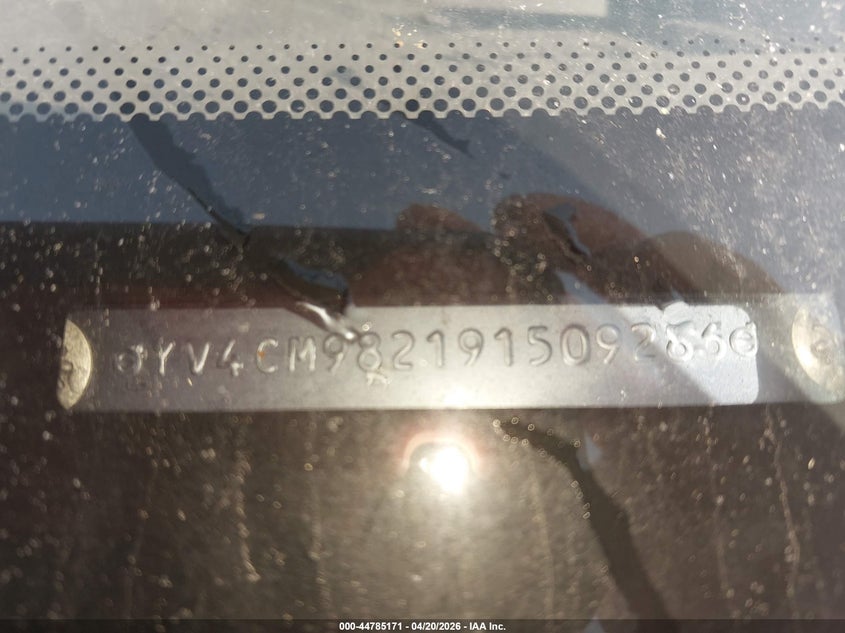 2009 Volvo Xc90 3.2/I6 VIN: YV4CM982191509286 Lot: 44785171