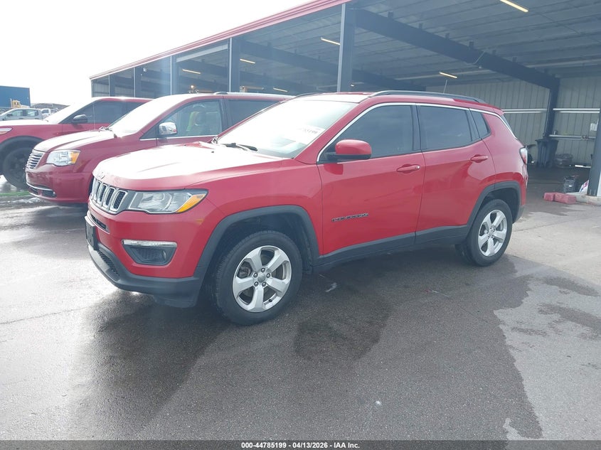 2018 Jeep Compass 2.4 Latitude 4x4 Red Lot 111044785199 Vin 3C4NJDBB8JT139385