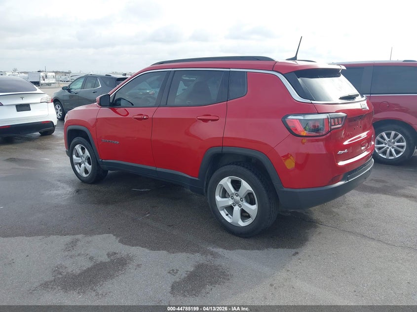 2018 Jeep Compass 2.4 Latitude 4x4 Red Lot 111044785199 Vin 3C4NJDBB8JT139385