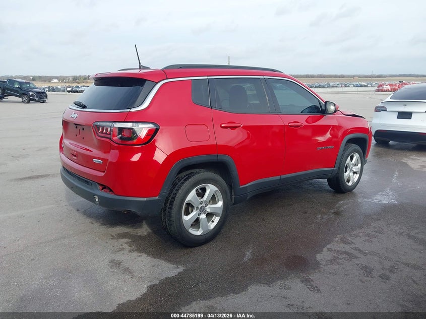 2018 Jeep Compass 2.4 Latitude 4x4 Red Lot 111044785199 Vin 3C4NJDBB8JT139385