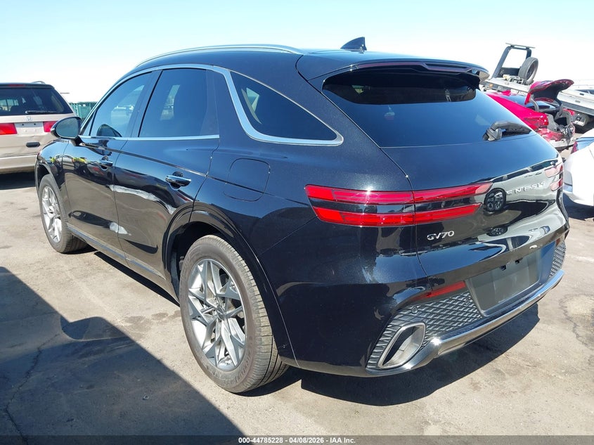 Vin: kmumadtb0pu113045, lot: 45282486, genesis gv70 2.5t awd 20233