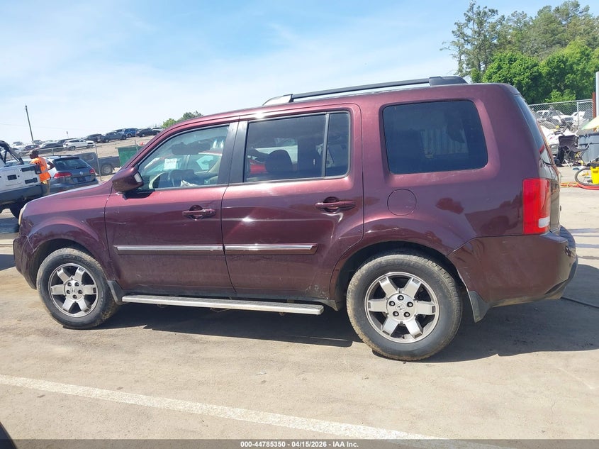 2010 Honda Pilot Touring VIN: 5FNYF4H95AB016127 Lot: 44785350