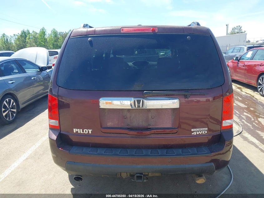 2010 Honda Pilot Touring VIN: 5FNYF4H95AB016127 Lot: 44785350