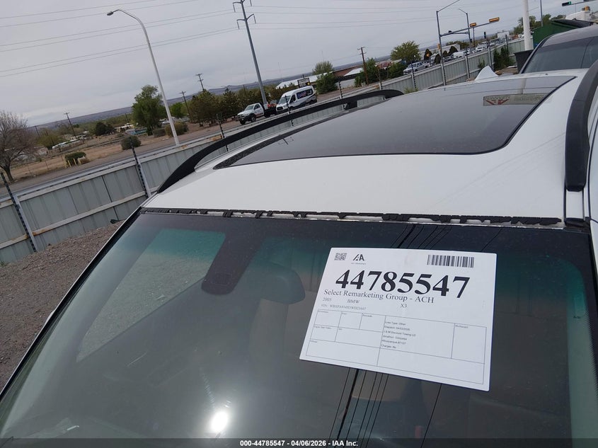 2005 BMW X3 3.0I VIN: WBXPA934X5WD23447 Lot: 44785547