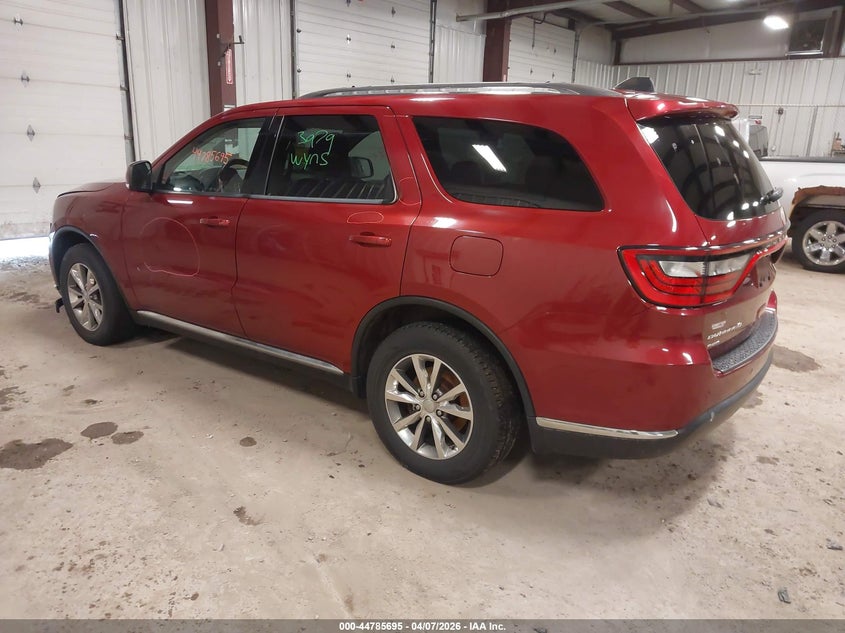 Vin: 1c4rdjdg8fc810251, lot: 45282953, dodge durango limited 20153