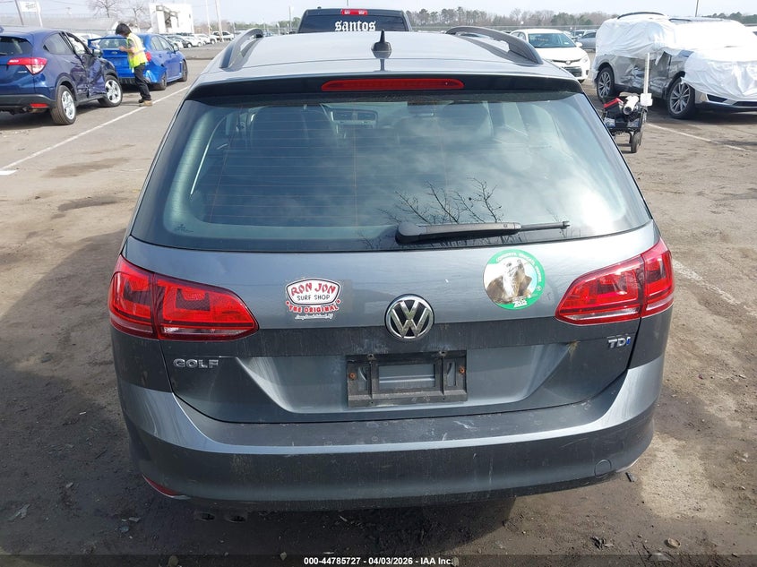 2015 Volkswagen Golf Sportwagen Tdi S 4-Door VIN: 3VWCA7AU9FM515487 Lot: 44785727