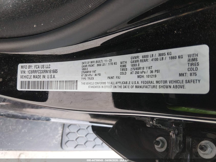 2024 RAM 1500 auction photo 8