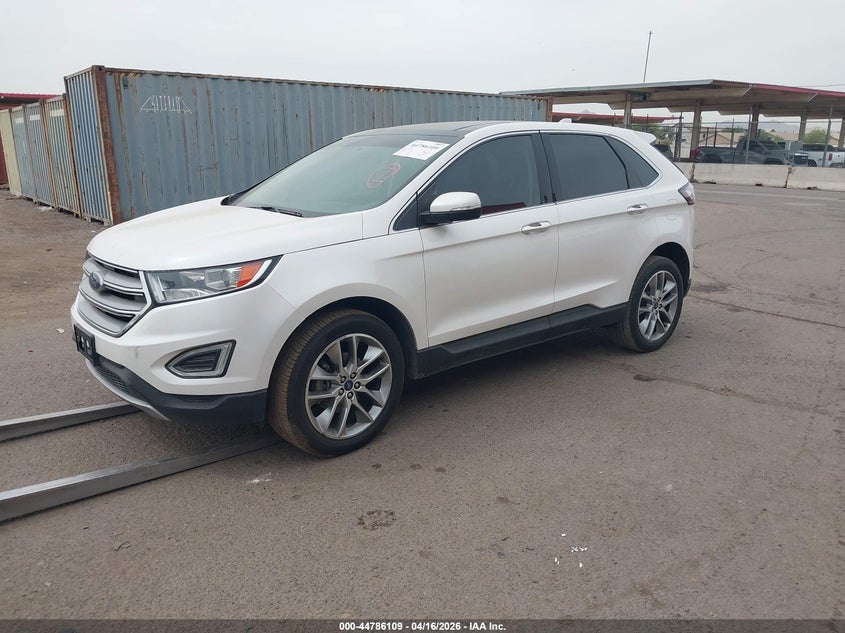 Vin: 2fmpk3k96jbc44589, lot: 45283367, ford edge titanium 20182