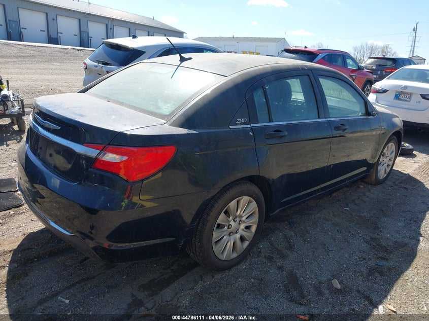 2012 Chrysler 200 2.4 Lx black Lot 111044786111 Vin 1C3CCBAB4CN292022