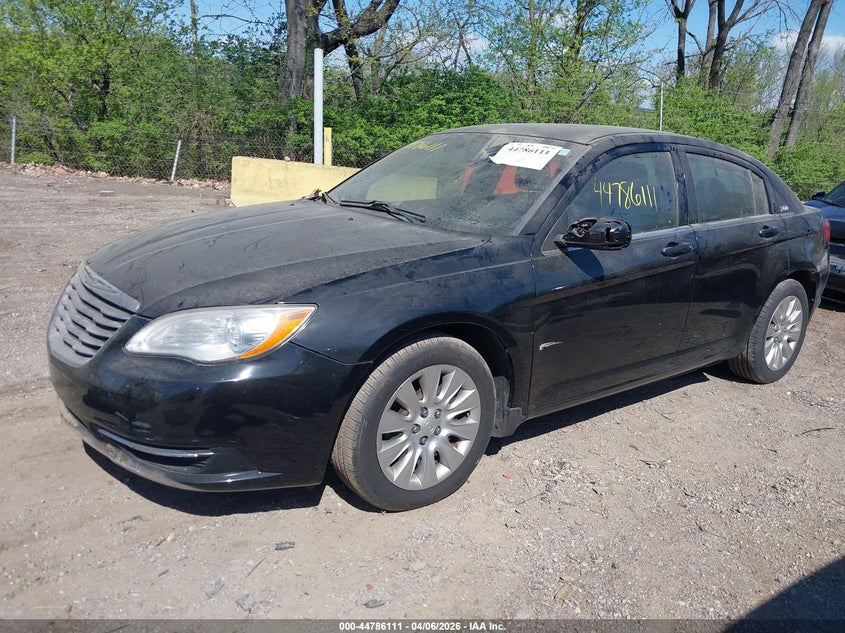 2012 Chrysler 200 2.4 Lx black Lot 111044786111 Vin 1C3CCBAB4CN292022